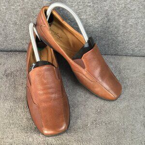 Natural Soul by Naturalizer Leather Fetlar Loafer Flats Sz 8M Brown